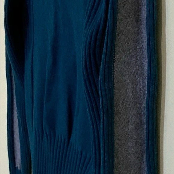 DKNY Jeans 1/4 Zip Pullover Sweater Arm Spell Out - Picture 5 of 6